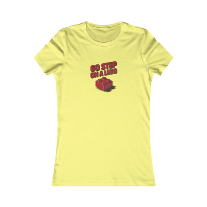 Go Step on a LEGO — Red Plastic Brick Retro Women's Tee (Light)