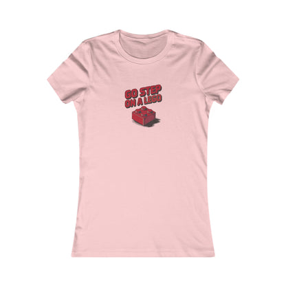 Go Step on a LEGO — Red Plastic Brick Retro Women's Tee (Light)