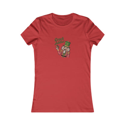 Crack Addict Nutcracker — Vintage Christmas Women's Tee (Light)
