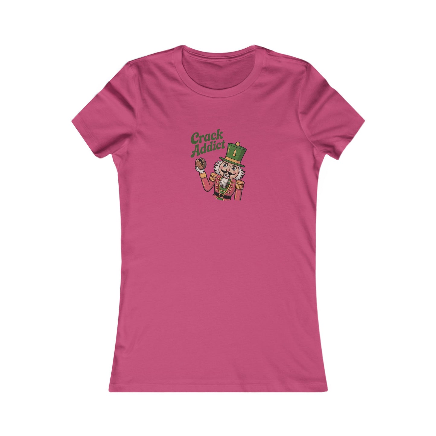 Crack Addict Nutcracker — Vintage Christmas Women's Tee (Light)