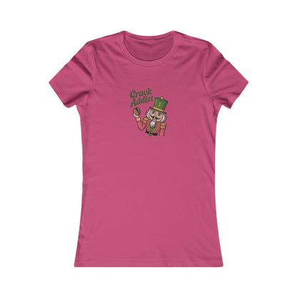 Crack Addict Nutcracker — Vintage Christmas Women's Tee (Light)