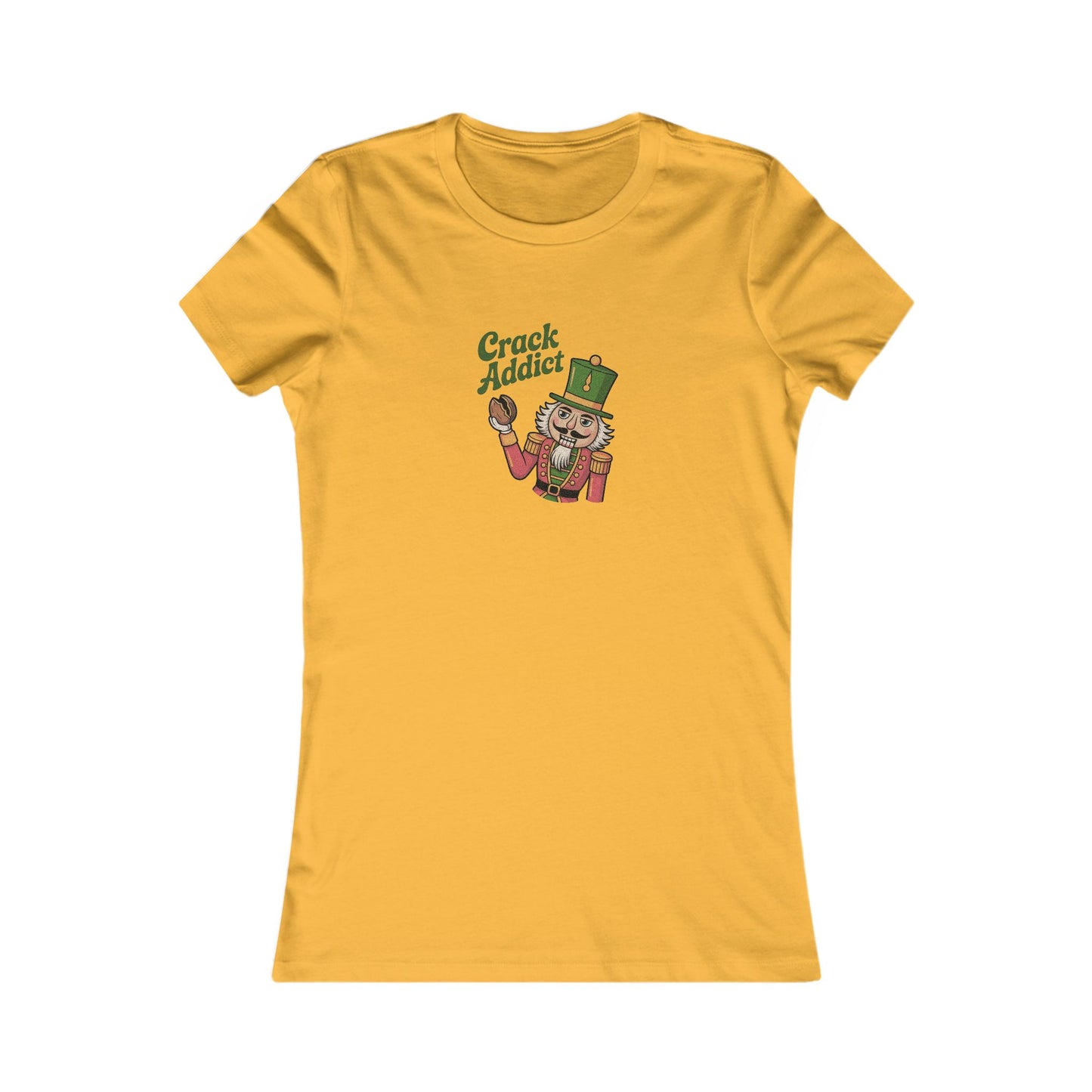 Crack Addict Nutcracker — Vintage Christmas Women's Tee (Light)