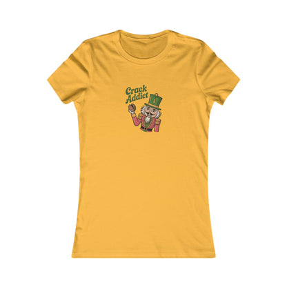 Crack Addict Nutcracker — Vintage Christmas Women's Tee (Light)