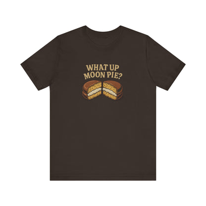What Up, Moon Pie? — Big Bang Theory Retro Tee (Dark)
