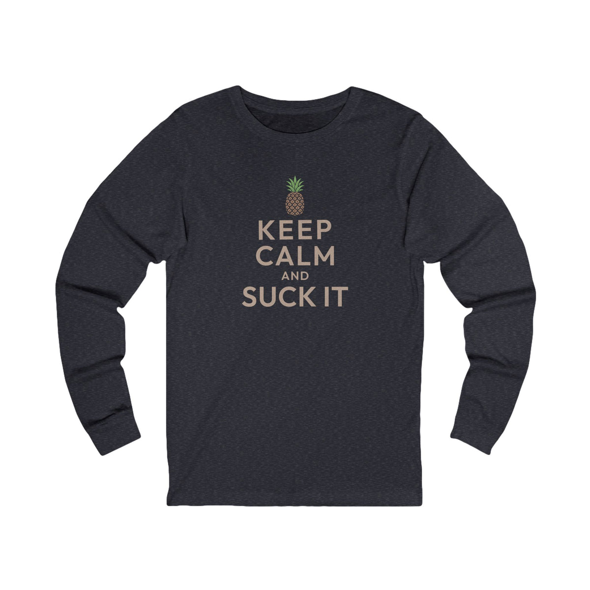 Keep Calm and Suck It — Psych Retro Long Sleeve (Dark)