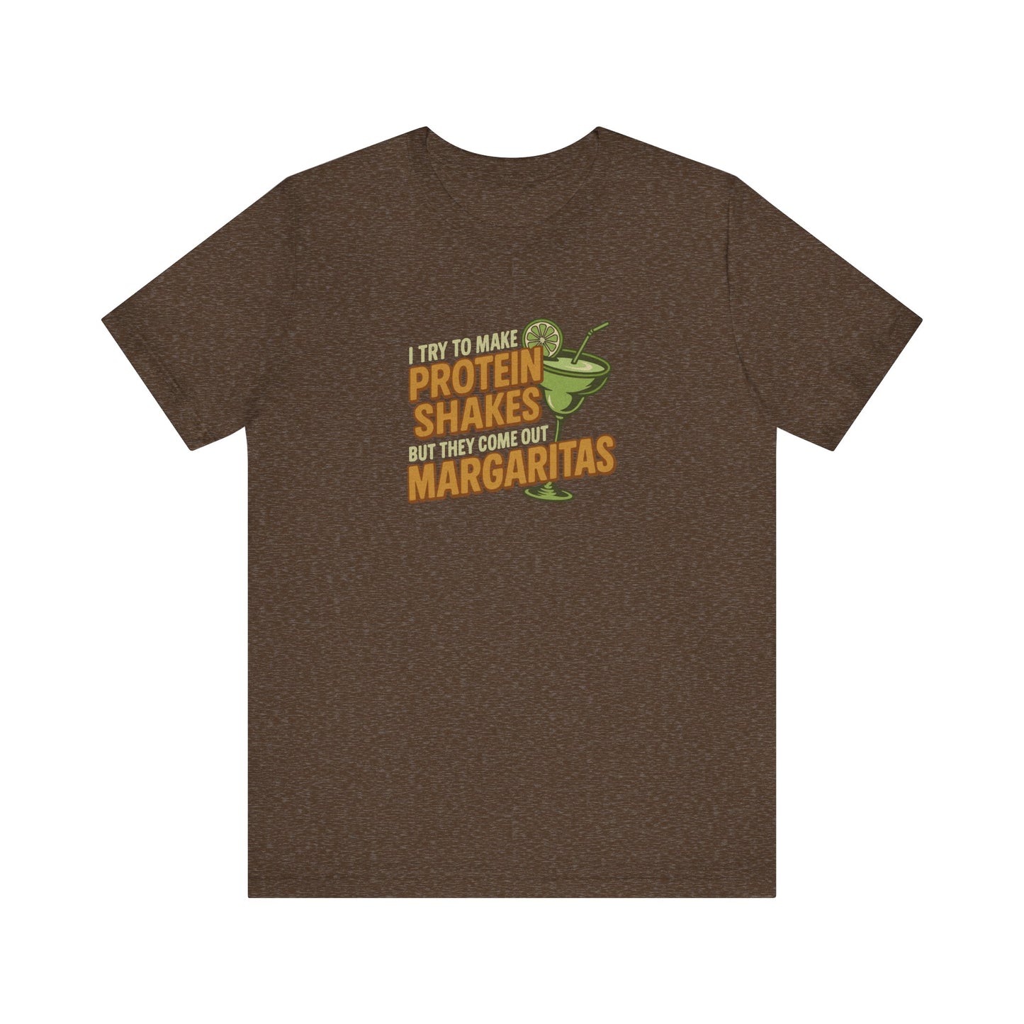 Protein Shakes (Oops, All Margaritas) — Retro Tee (Dark)