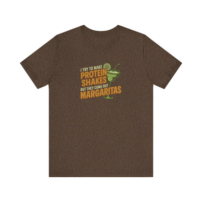 Protein Shakes (Oops, All Margaritas) — Retro Tee (Dark)