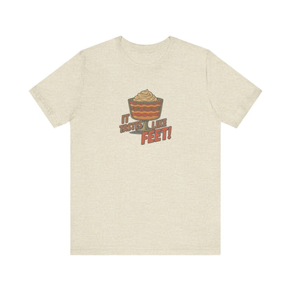 It Tastes Like Feet! — Thanksgiving Trifle Retro Tee (Light)