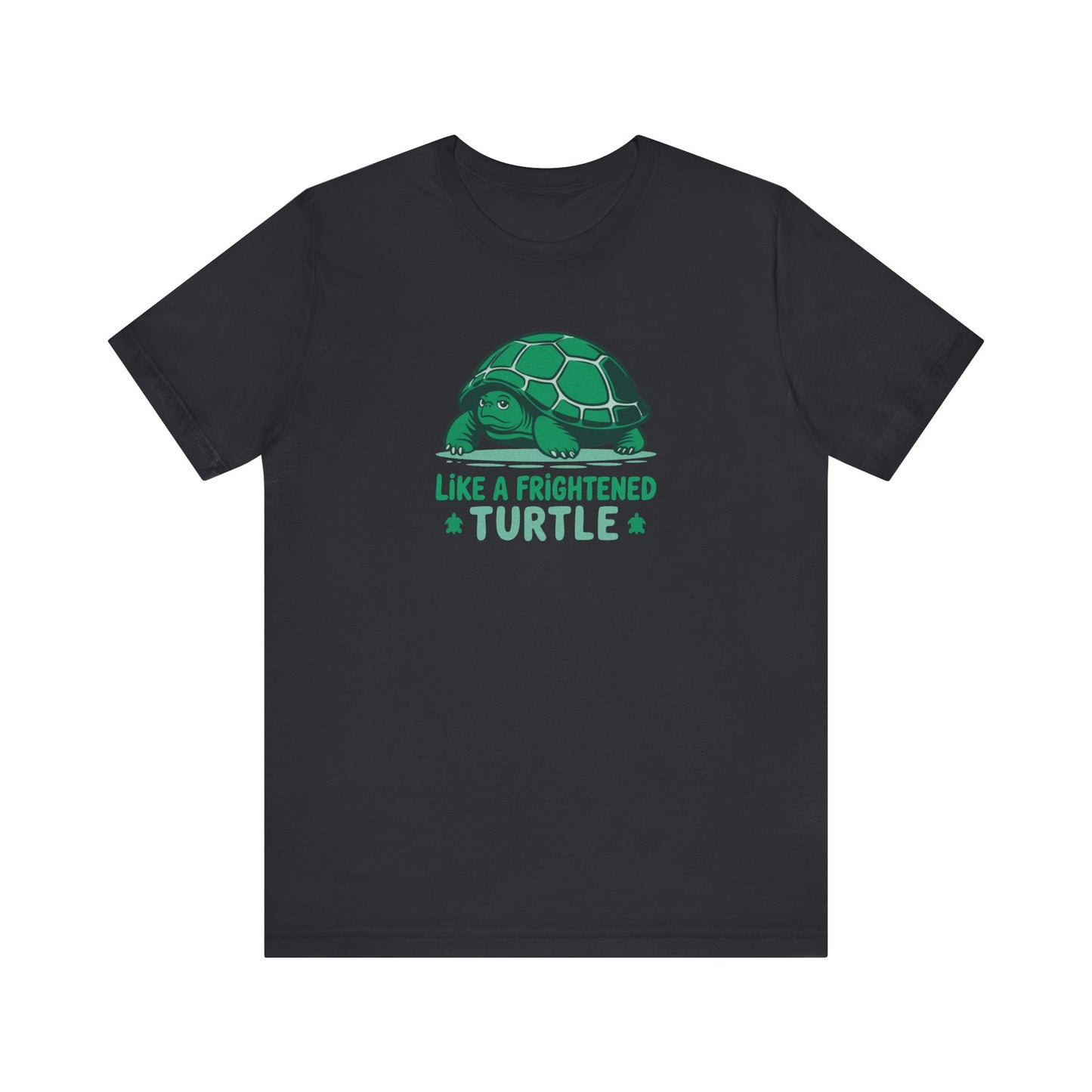 Like a Frightened Turtle — George Costanza Shrinkage Retro Tee (Dark)