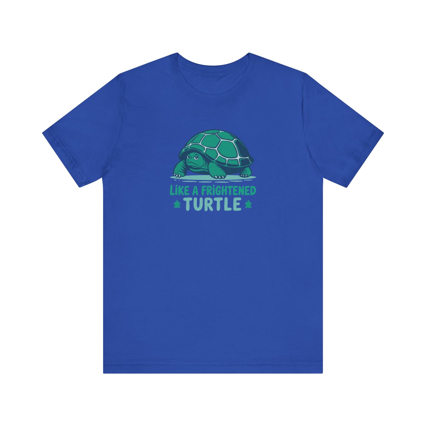 Like a Frightened Turtle — George Costanza Shrinkage Retro Tee (Dark)