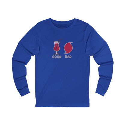 Good Hurricane, Bad Hurricane – Tropical Retro Long Sleeve (Dark)