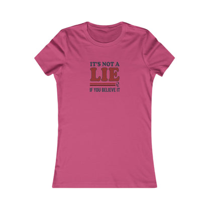 It’s Not a Lie, If You Believe It — George Costanza Retro Women's Tee (Light)