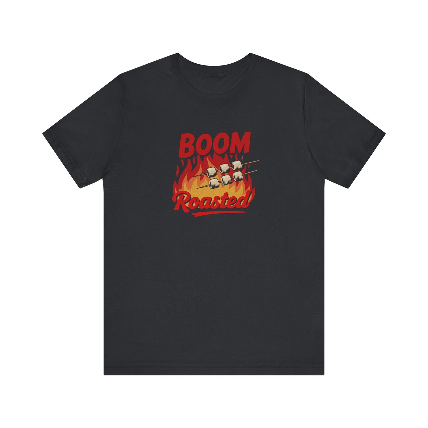 Boom, Roasted — Michael Scott Retro Tee (Dark)