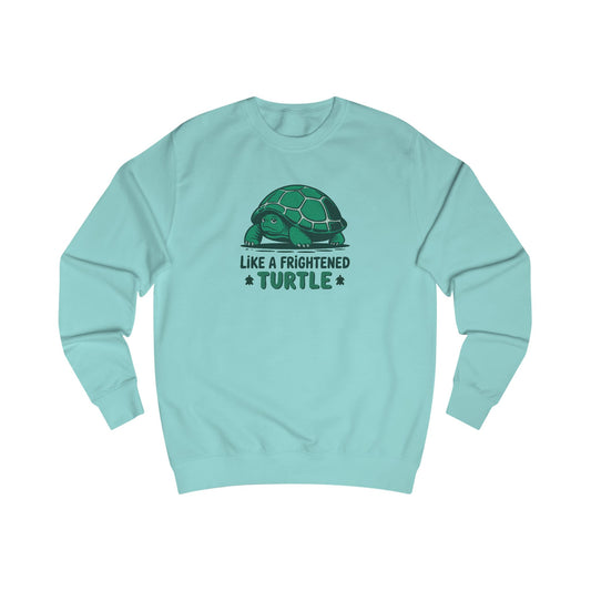 Like a Frightened Turtle — George Costanza Shrinkage Retro Sweatshirt (Light)