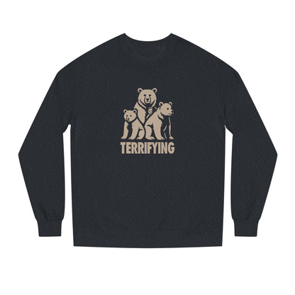 Bears Are Terrifying — Retro Silhouette Sweatshirt (Dark)