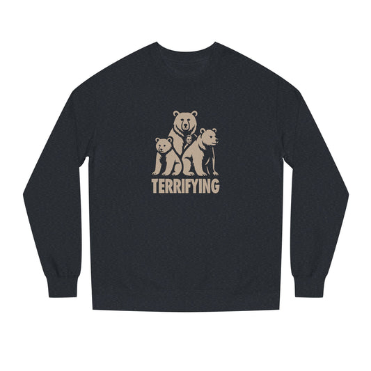 Bears Are Terrifying — Retro Silhouette Sweatshirt (Dark)