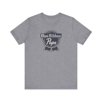 Blue Ribbon Pops Shirt — Funny Dad Gift, Retro Beer Dad Tee