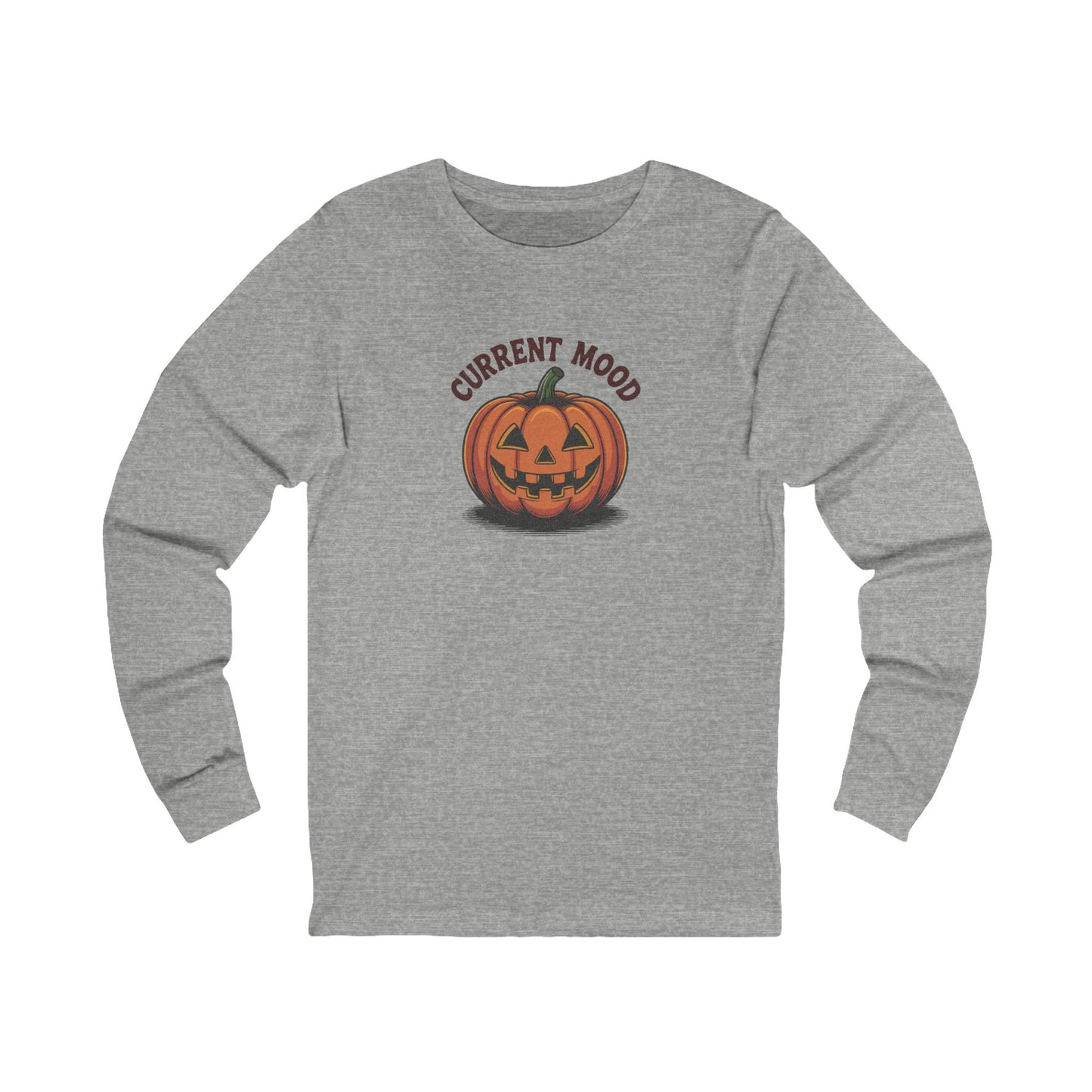Current Mood (Vintage Jack) — Retro Halloween Long Sleeve (Light)