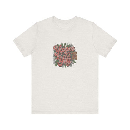 Yippee Ki Yay — Die Hard Retro Christmas Tee (Light)