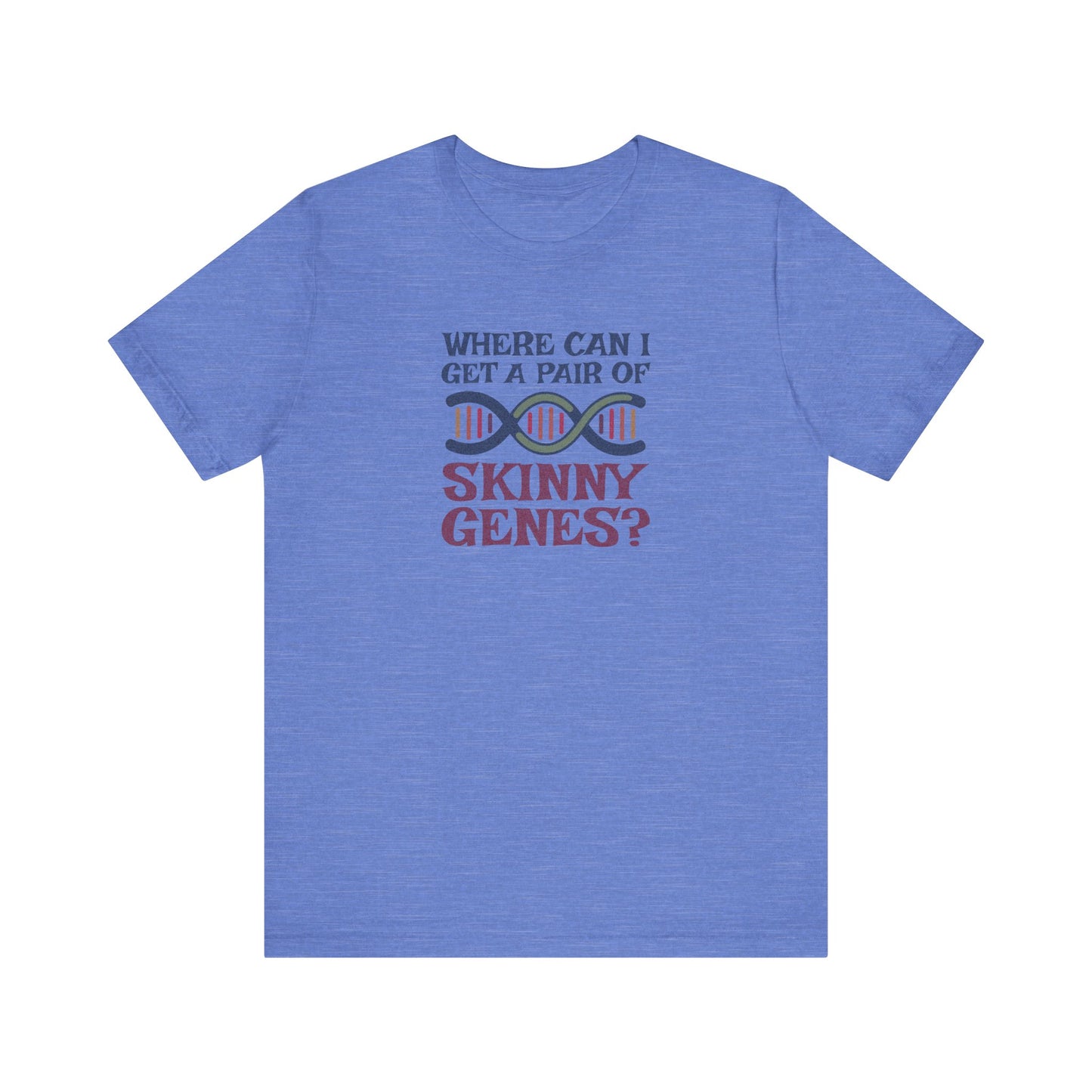 Pair of Skinny Genes (Colorful) — Retro Graphic Tee (Light)