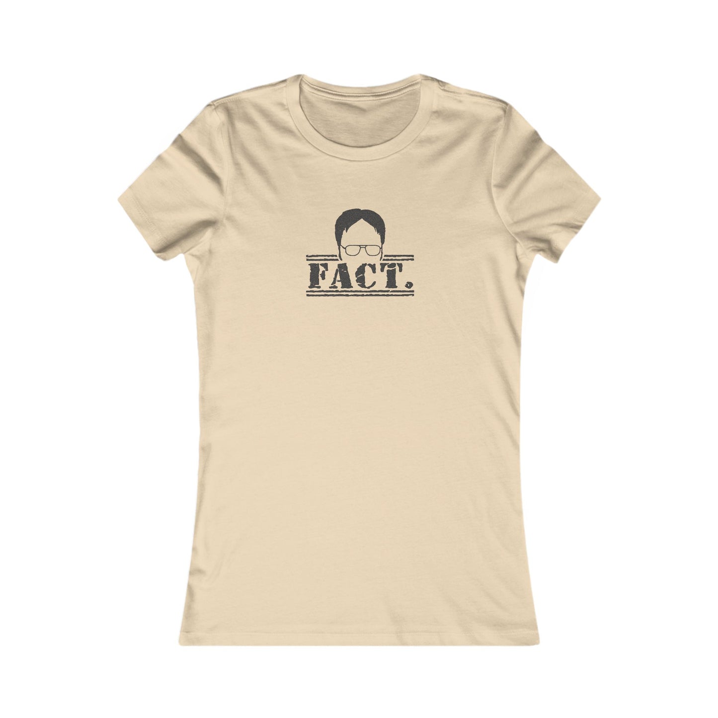 Dwight Schrute FACT. — The Office-Inspired Retro Women's Tee (Light)