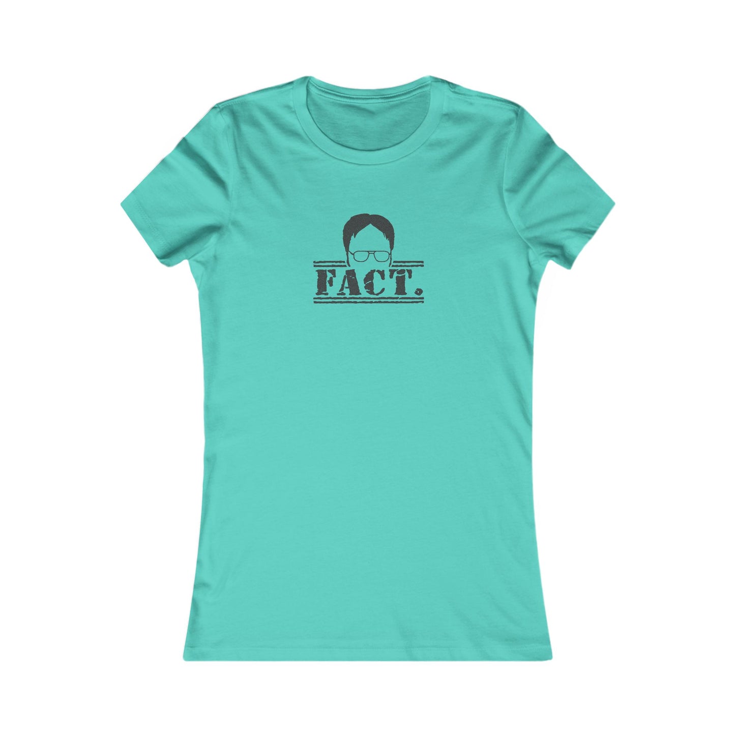 Dwight Schrute FACT. — The Office-Inspired Retro Women's Tee (Light)