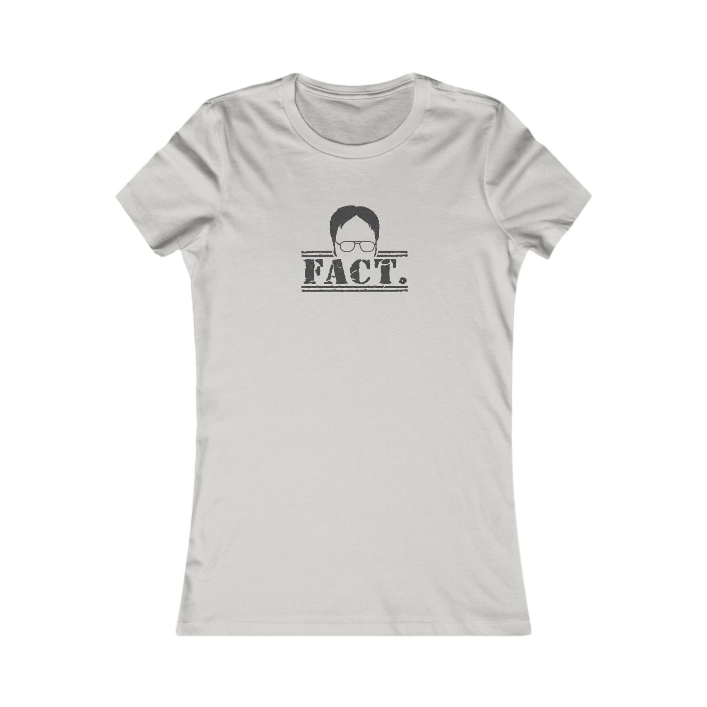 Dwight Schrute FACT. — The Office-Inspired Retro Women's Tee (Light)
