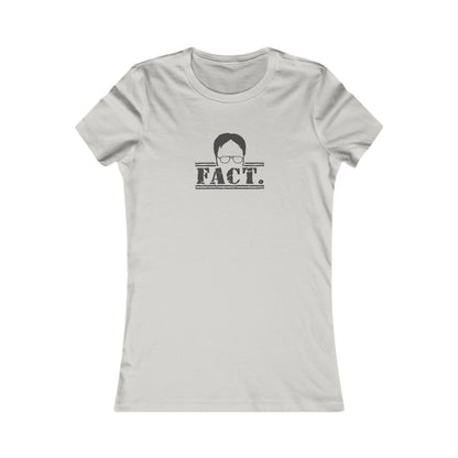 Dwight Schrute FACT. — The Office-Inspired Retro Women's Tee (Light)