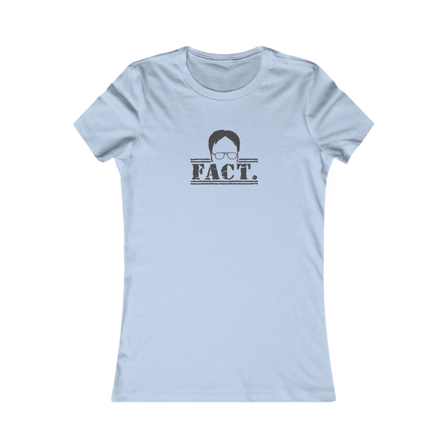 Dwight Schrute FACT. — The Office-Inspired Retro Women's Tee (Light)