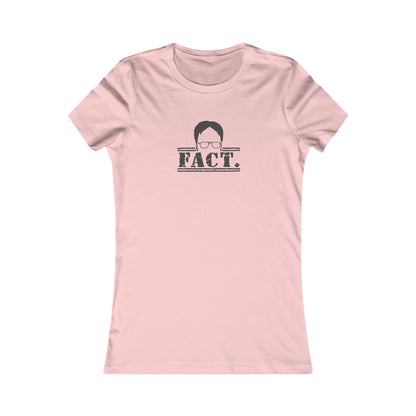Dwight Schrute FACT. — The Office-Inspired Retro Women's Tee (Light)
