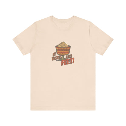 It Tastes Like Feet! — Thanksgiving Trifle Retro Tee (Light)