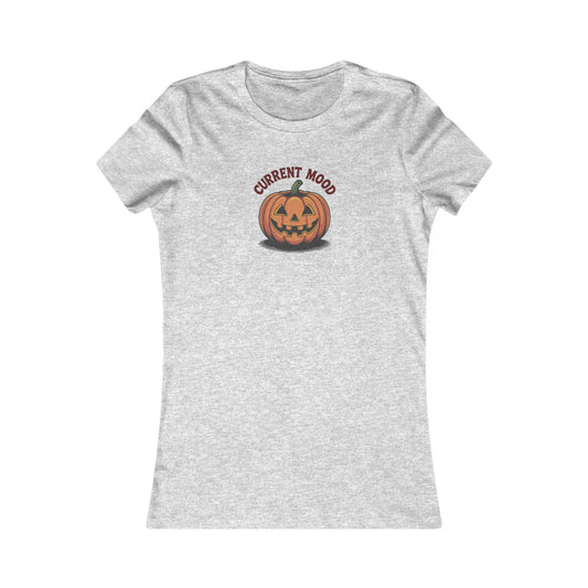 Current Mood (Vintage Jack) — Retro Halloween Women's Tee (Light)