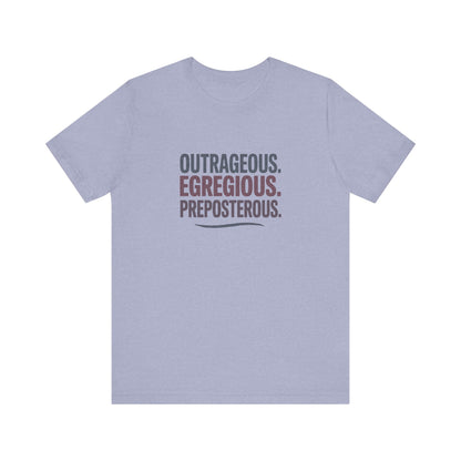 Outrageous Egregious Preposterous — Seinfeld Retro Tee (Light)