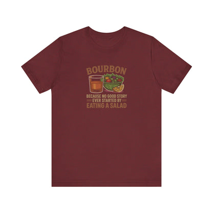 Bourbon > Eating a Salad — Retro Graphic Tee (Dark)