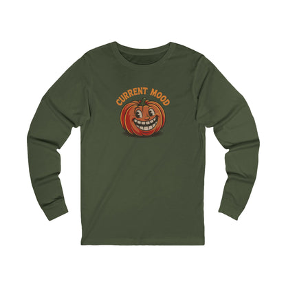 Current Mood (Toothy Jack) — Retro Halloween Long Sleeve (Dark)
