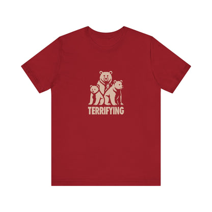 Bears Are Terrifying — Retro Silhouette Tee (Dark)