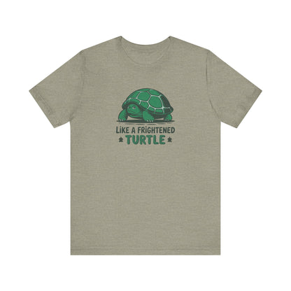Like a Frightened Turtle — George Costanza Shrinkage Retro Tee (Light)