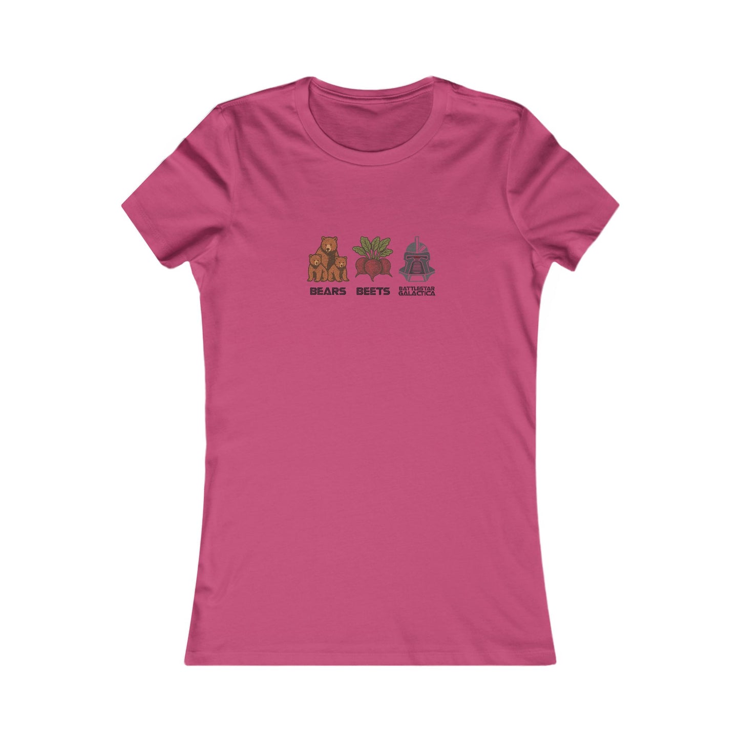 Bears, Beets, Battlestar (Captions) — Retro Women's Tee (Light)