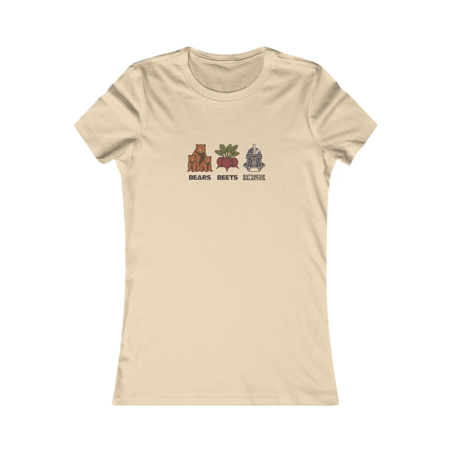 Bears, Beets, Battlestar (Captions) — Retro Women's Tee (Light)