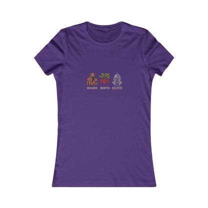 Bears, Beets, Battlestar (Captions) — Retro Women's Tee (Dark)