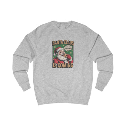 Santa Claus is Coming — Vintage Christmas Sweatshirt (Light)