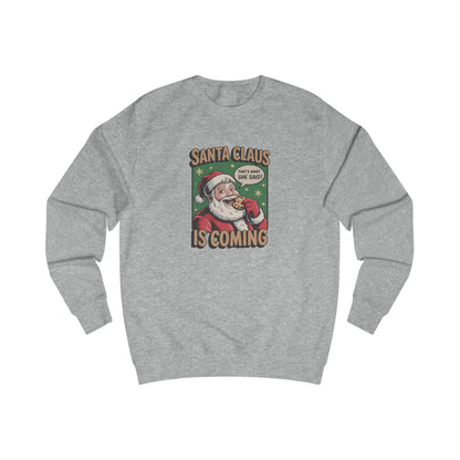 Santa Claus is Coming — Vintage Christmas Sweatshirt (Light)
