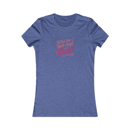 Who the Hell Says Thrice?! — Golden Girls Retro Women's Tee (Dark)