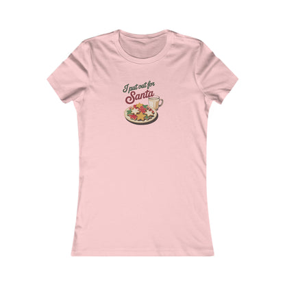 I Put Out for Santa — Retro Christmas Cookies Women's Tee (Light)