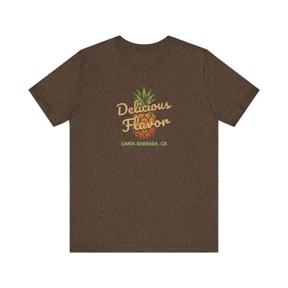 Delicious Flavor — Santa Barbara Pineapple Retro Tee (Dark)
