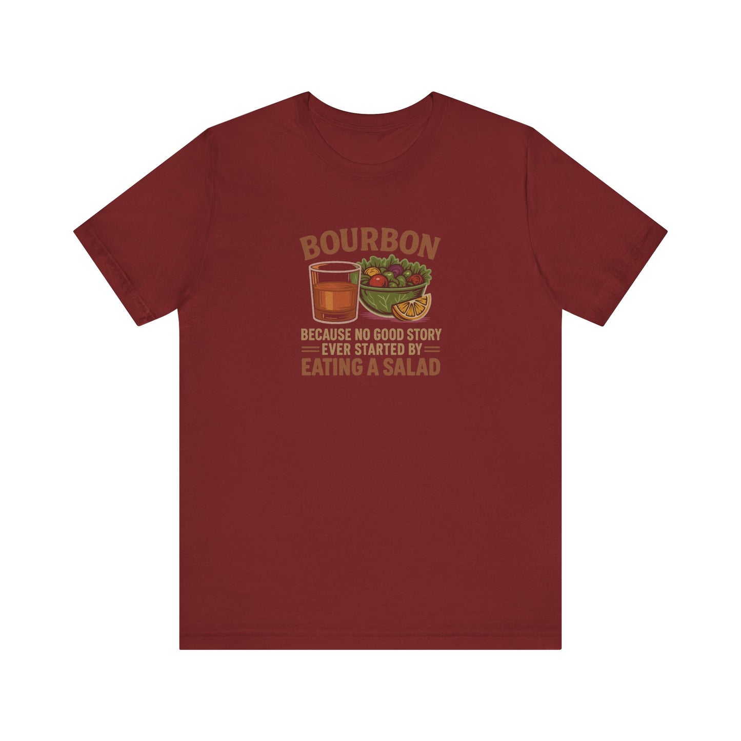 Bourbon > Eating a Salad — Retro Graphic Tee (Dark)