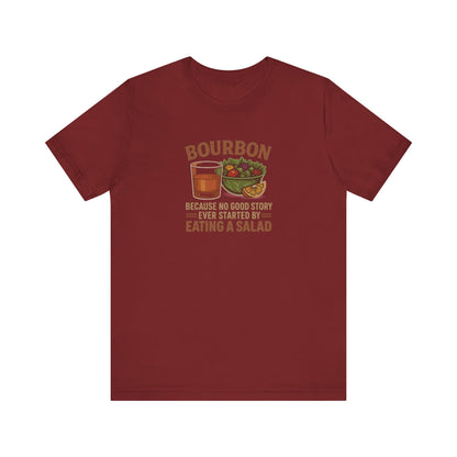 Bourbon > Eating a Salad — Retro Graphic Tee (Dark)