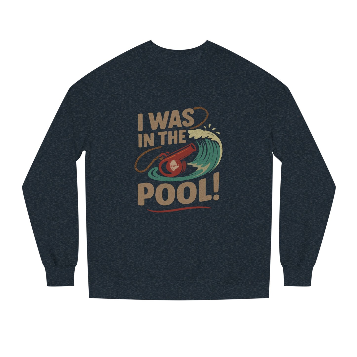 I Was in the Pool! — George Costanza Shrinkage Sweatshirt (Dark)