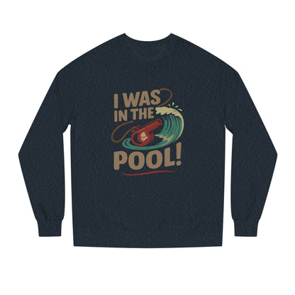 I Was in the Pool! — George Costanza Shrinkage Sweatshirt (Dark)