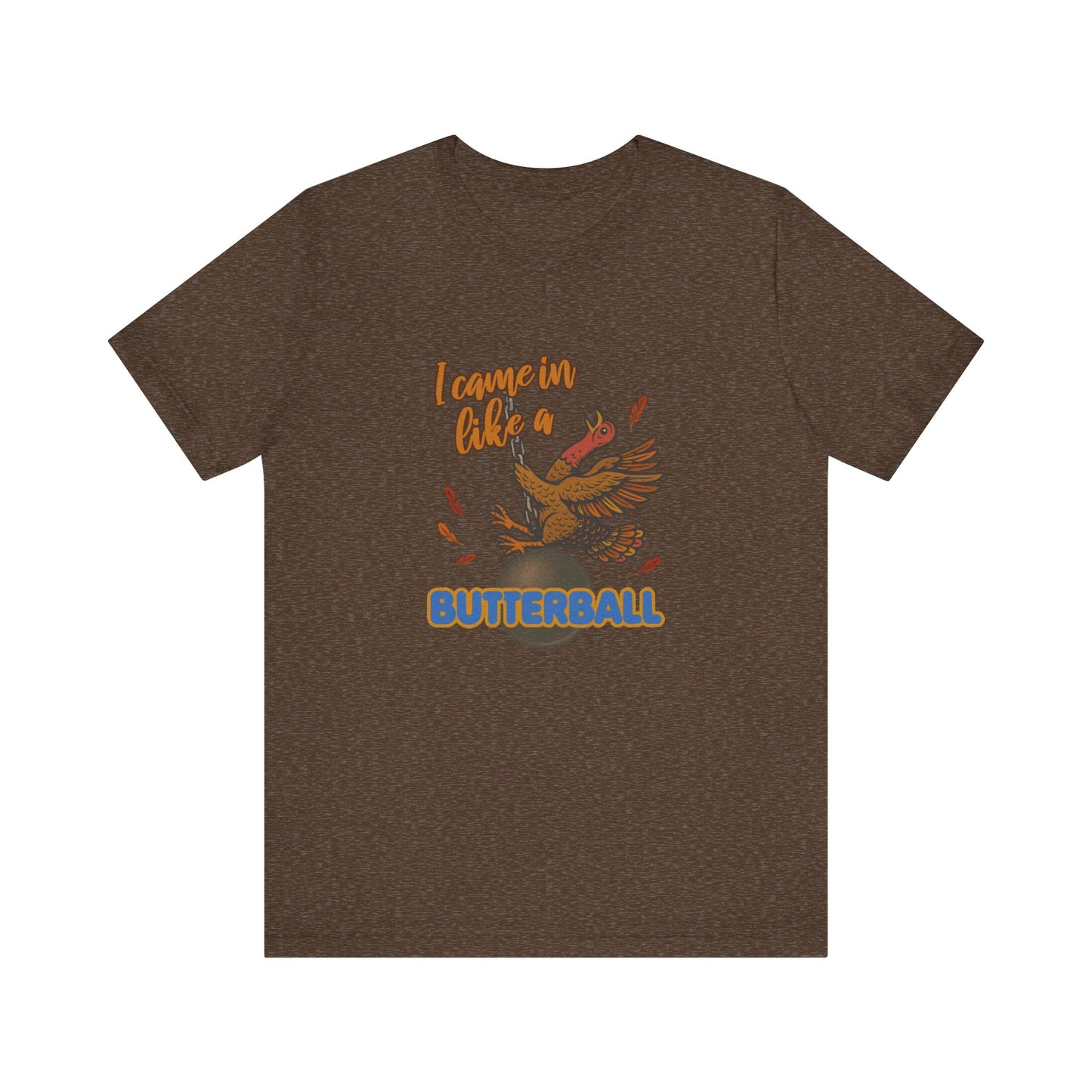 Like a Butterball — Miley Cyrus Thanksgiving Parody Retro Tee (Dark)